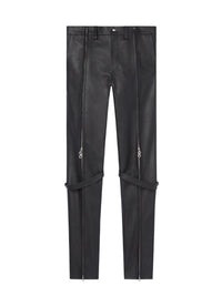PANTALON ZIPPÉ EN CUIR