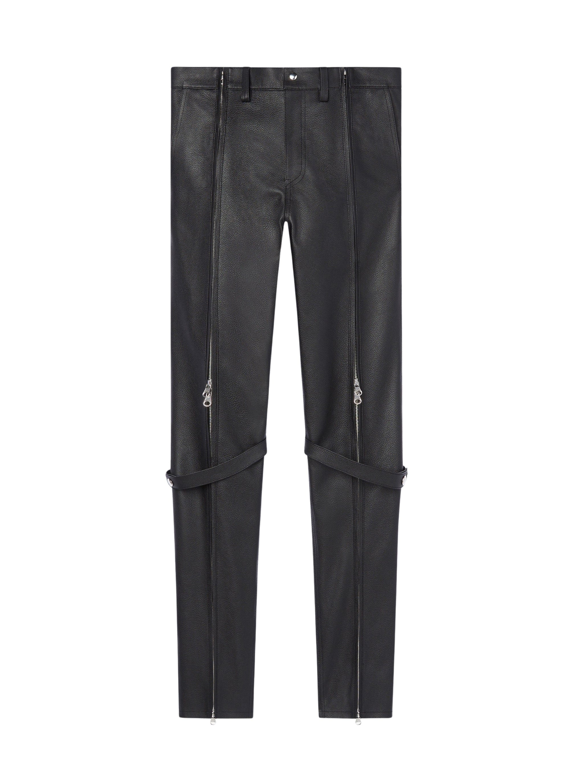 PREMIUM 2pcs NEW / PANTALON ZIPPÉ EN CUIR