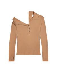 PRIX MARQUE : 100 / POLO EN LAINE LÉGÈRE MULTI-BOUTONS
