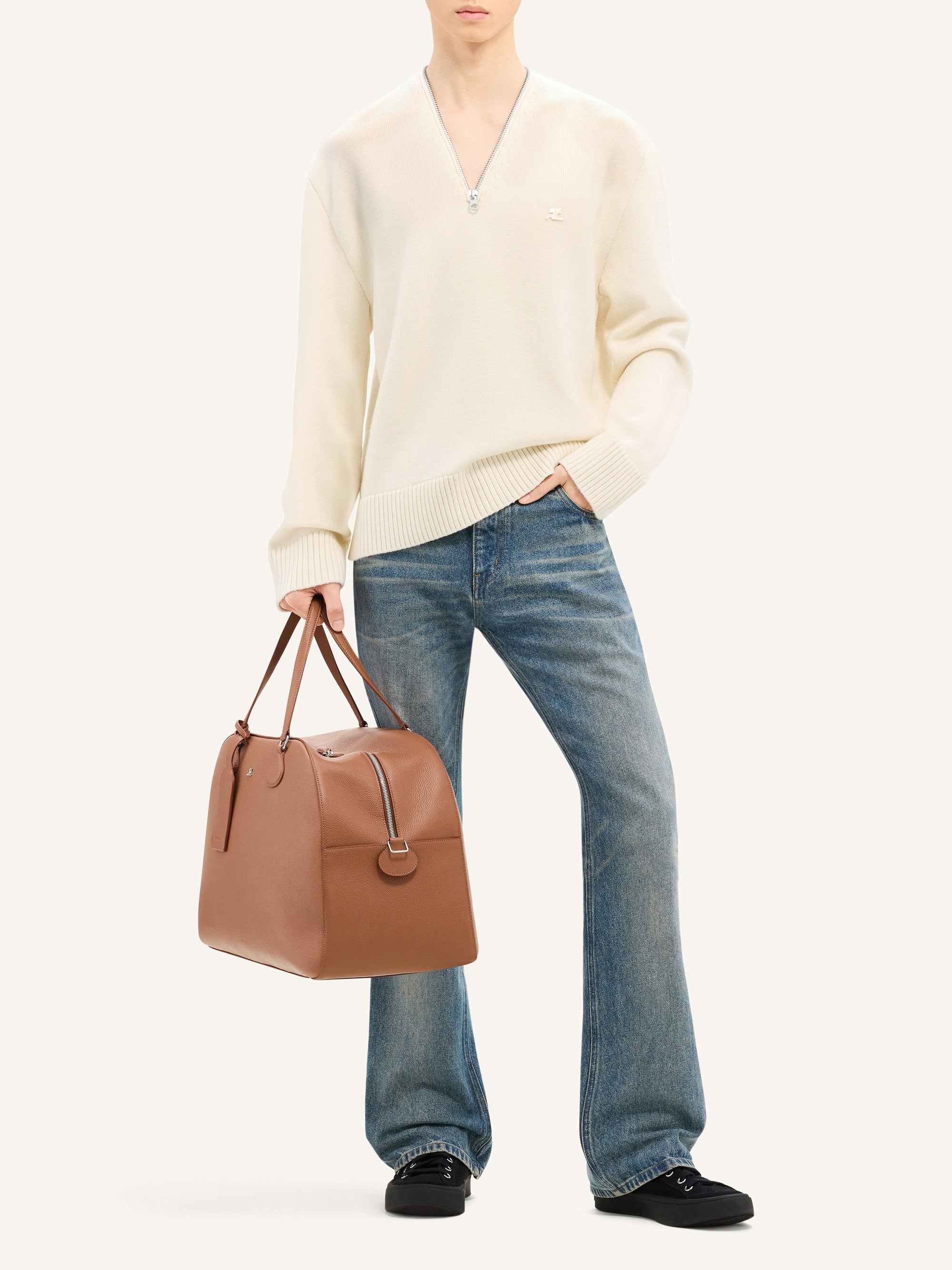 PULL EN LAINE ZIPPÉ