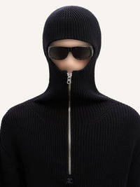 PREMIUM 9pcs NEW / PULL À CAPUCHE EN LAINE CÔTELÉE