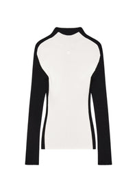 PREMIUM 45pcs NEW / PULL CONTRASTE EN MAILLE CÔTELÉE