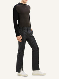 PREMIUM 4pcs NEW / PULL CONTRASTE EN MAILLE CÔTELÉE