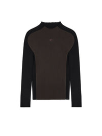PREMIUM 4pcs NEW / PULL CONTRASTE EN MAILLE CÔTELÉE