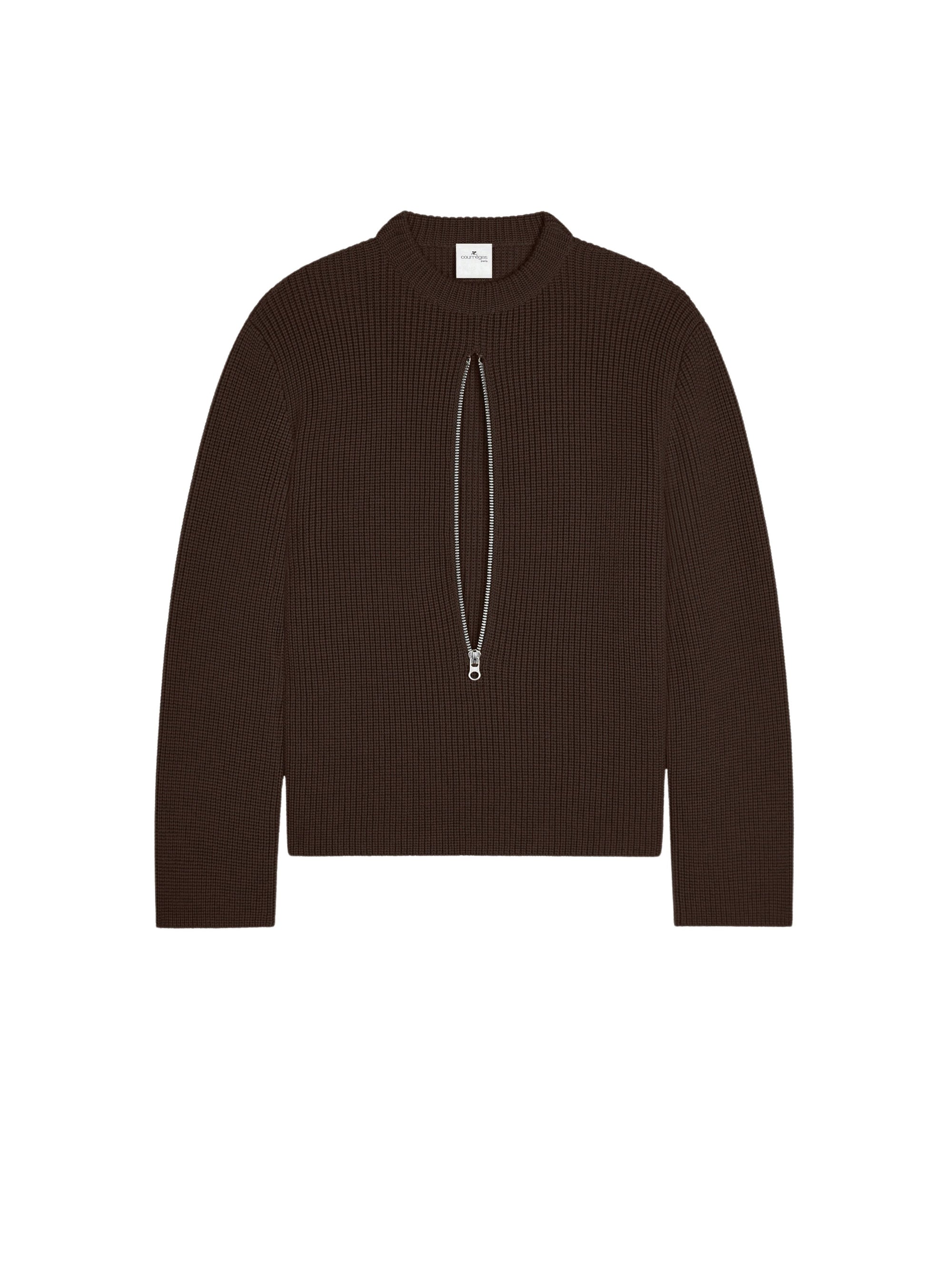PREMIUM 3pcs NEW / PULL ZIPPÉ EN LAINE CÔTELÉE