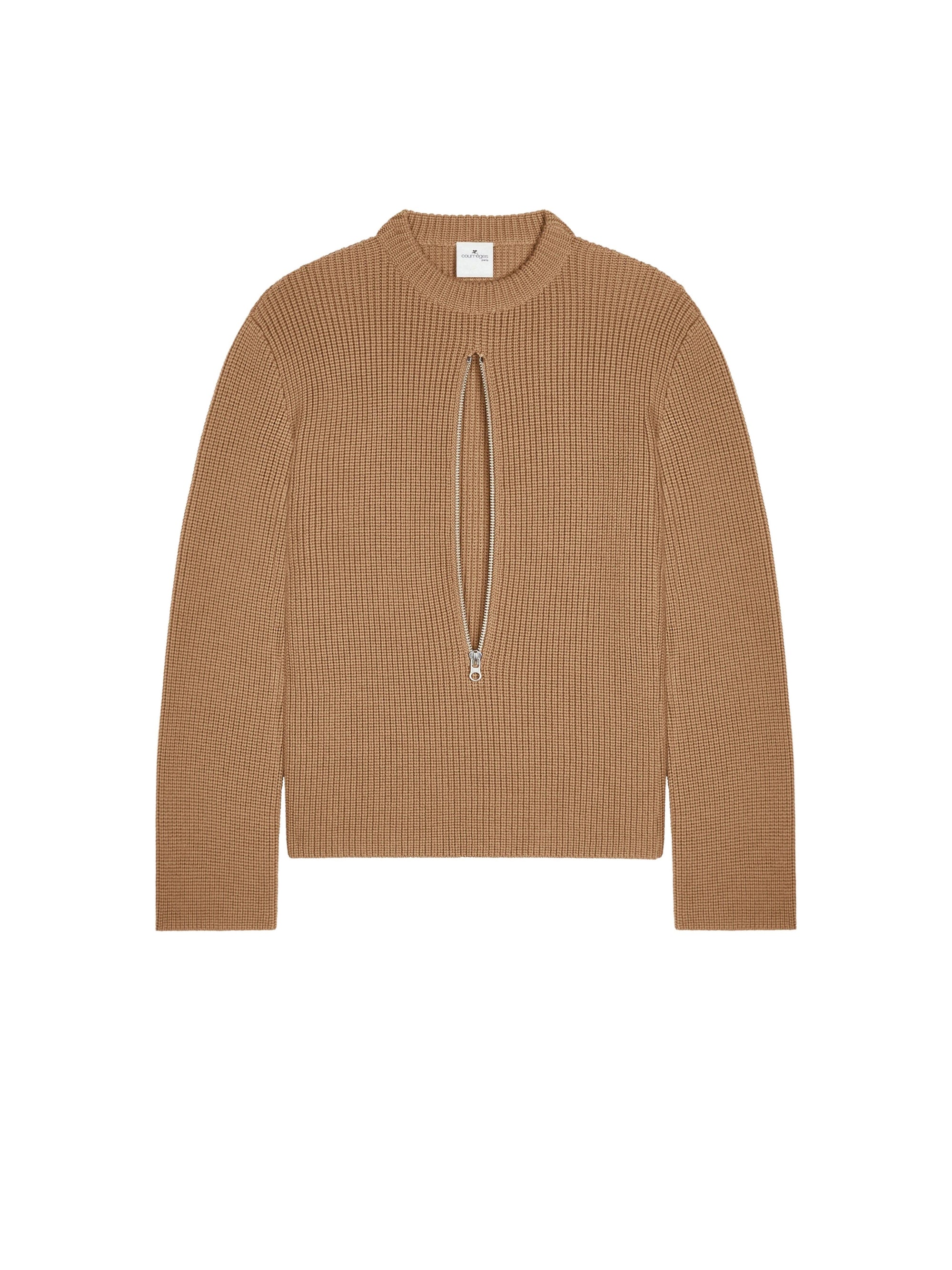 PREMIUM 7pcs NEW / PULL ZIPPÉ EN LAINE CÔTELÉE