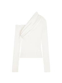 PREMIUM 78pcs NEW / PULL TWIST EN MAILLE CÔTELÉE - Heritage white
