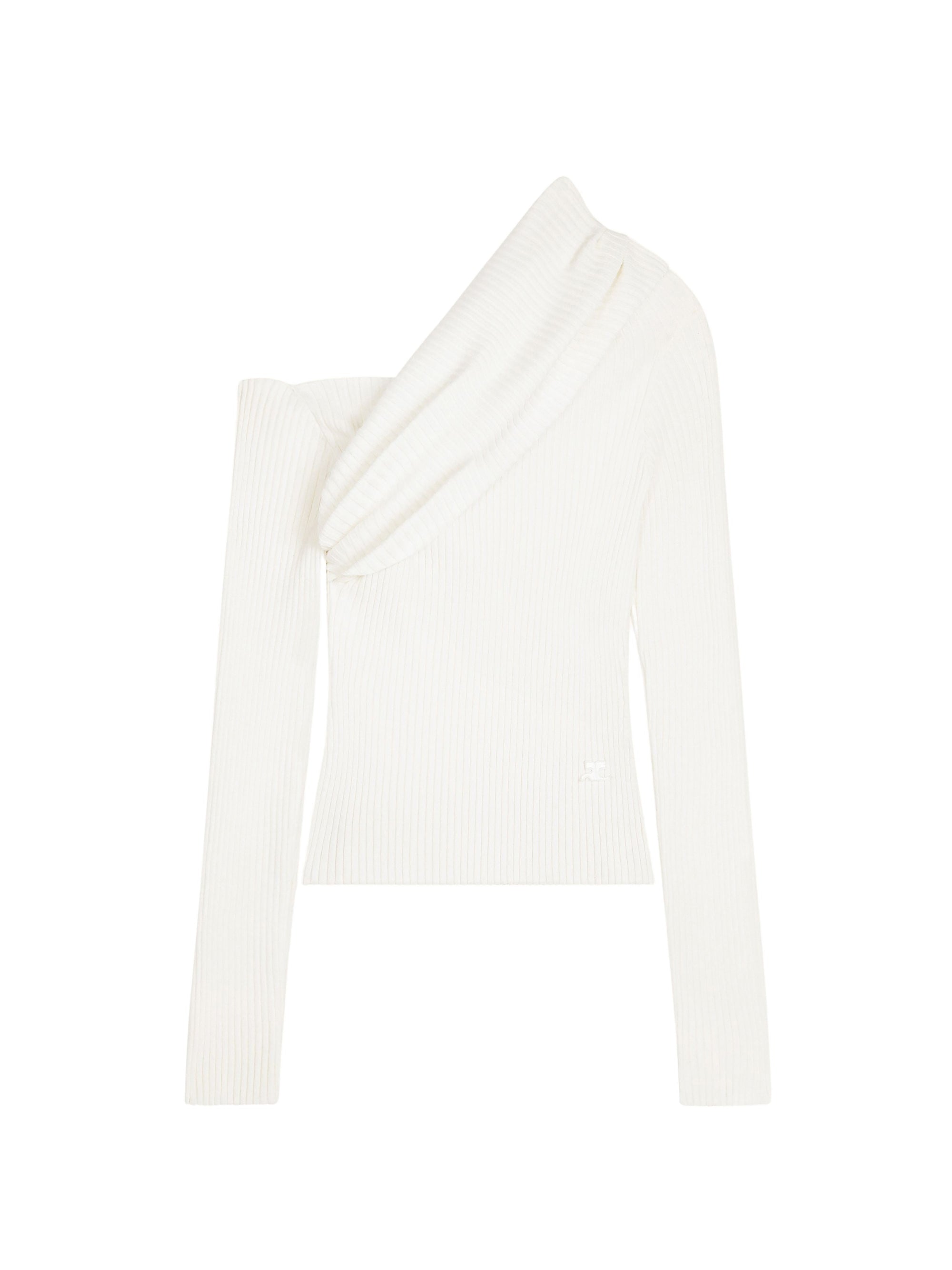 PREMIUM 78pcs NEW / PULL TWIST EN MAILLE CÔTELÉE - Heritage white