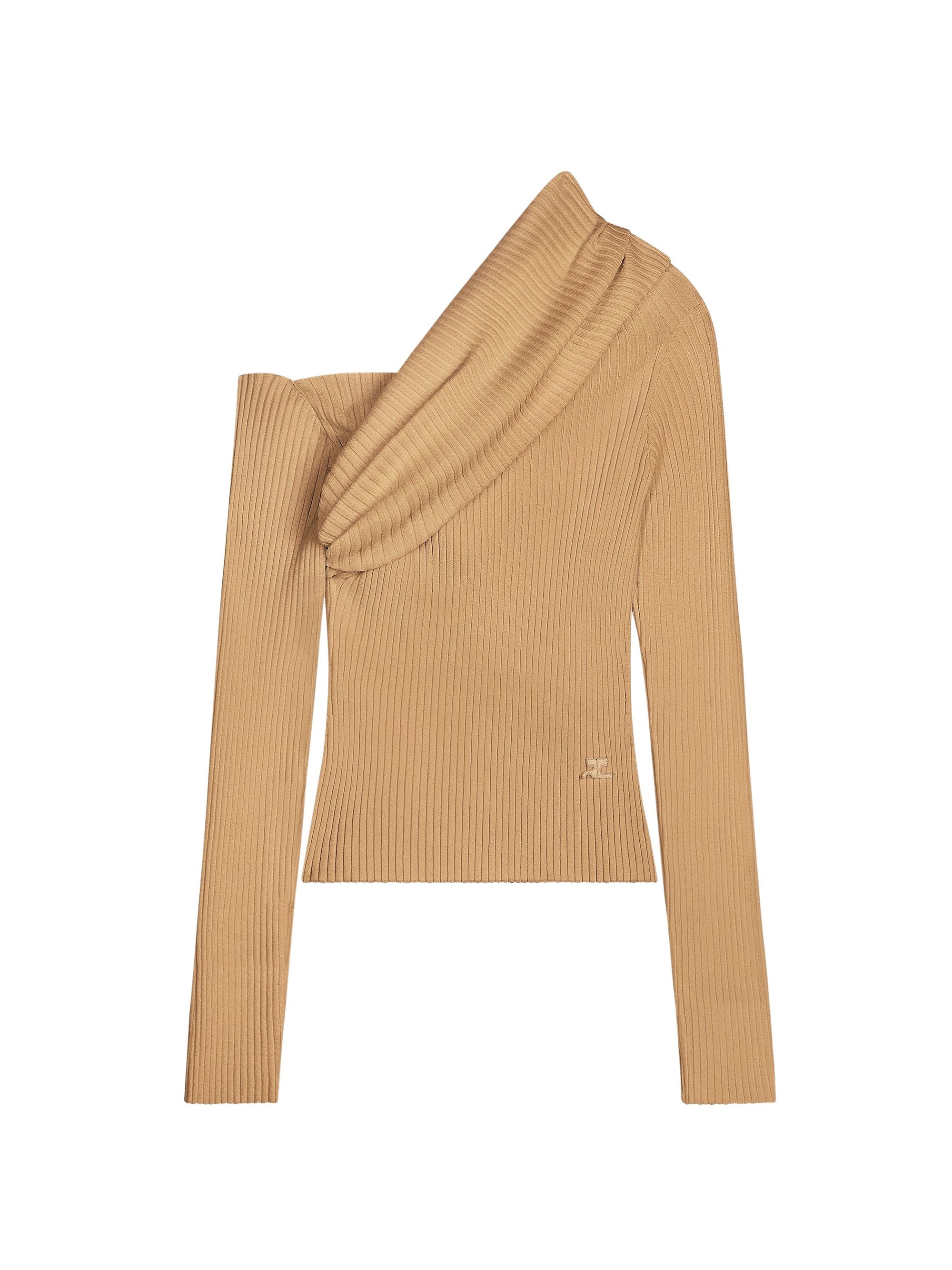 PREMIUM 22pcs NEW / PULL TWIST EN MAILLE CÔTELÉE - Toffee