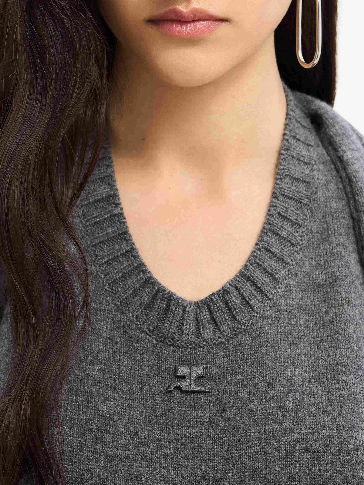 PRIX MARQUE : 160 / ROBE ÉPAULE DRAPÉE EN LAINE