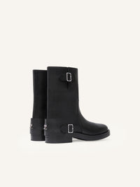 PREMIUM 20pcs NEW / BOTTES EN CUIR HARNAIS AMERICANA - Black