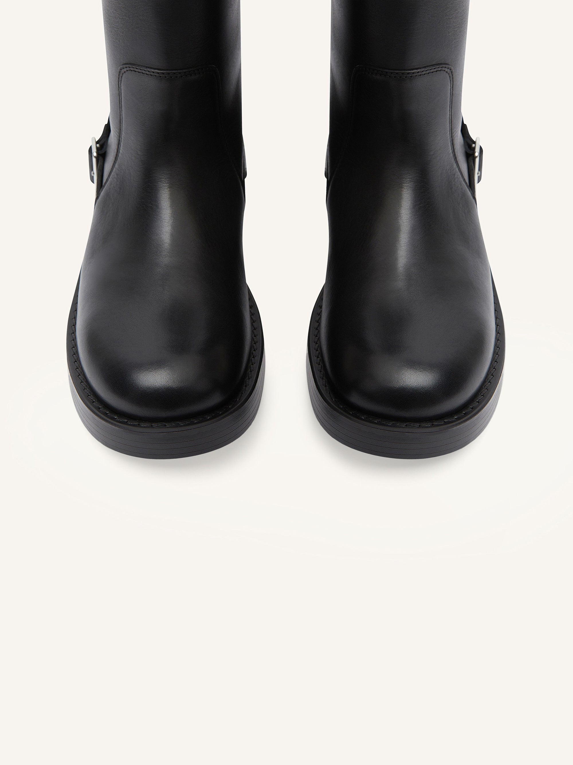 PREMIUM 20pcs NEW / BOTTES EN CUIR HARNAIS AMERICANA - Black