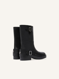 PREMIUM 42pcs NEW / BOTTES EN CUIR HARNAIS AMERICANA - Black