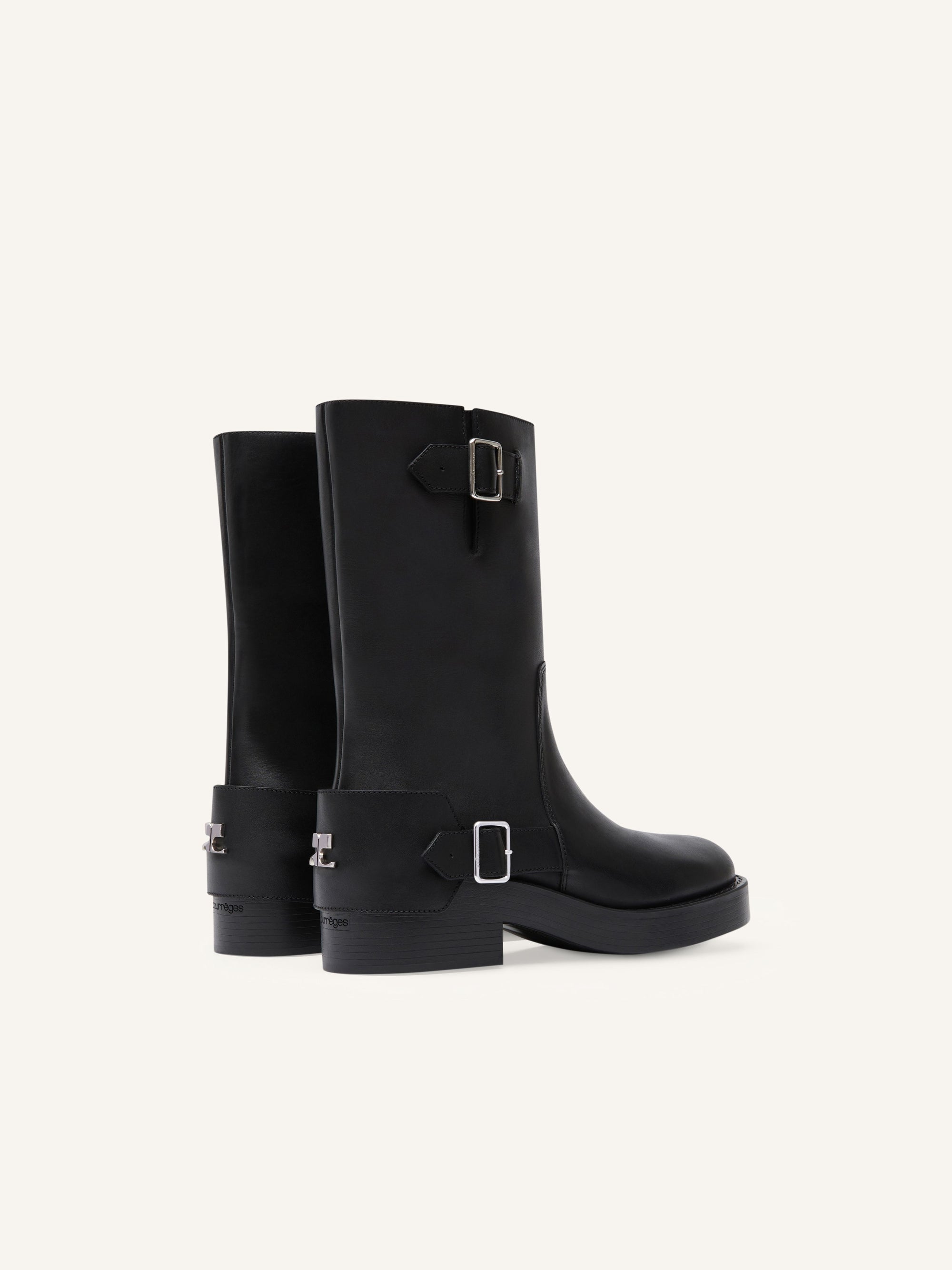 PREMIUM 42pcs NEW / BOTTES EN CUIR HARNAIS AMERICANA - Black