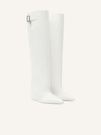 PREMIUM 9pcs NEW / BOTTES COMPENSÉES ASTRO EN CUIR - Heritage white