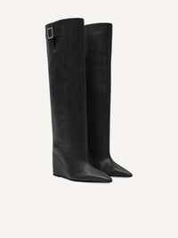 PREMIUM 44pcs NEW / BOTTES COMPENSÉES ASTRO EN CUIR - Black