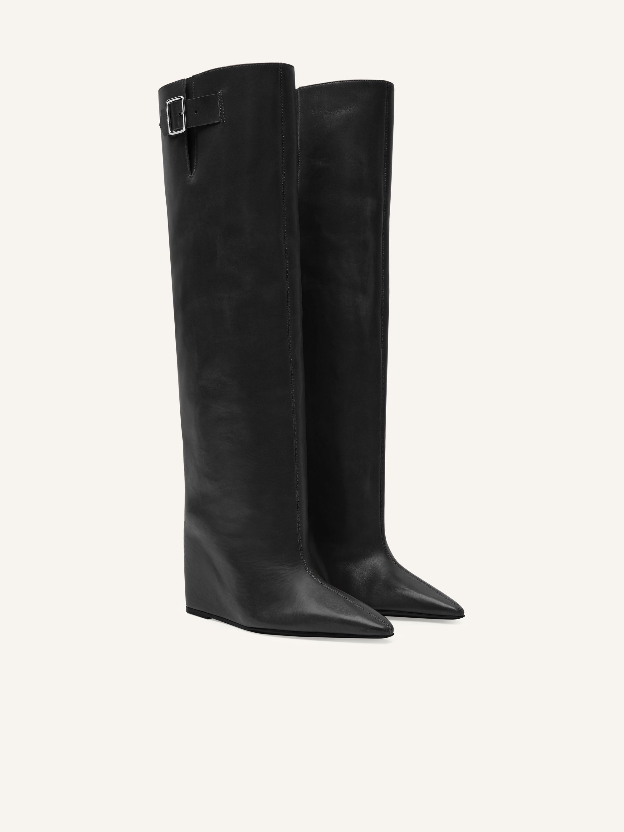 PREMIUM 44pcs NEW / BOTTES COMPENSÉES ASTRO EN CUIR - Black
