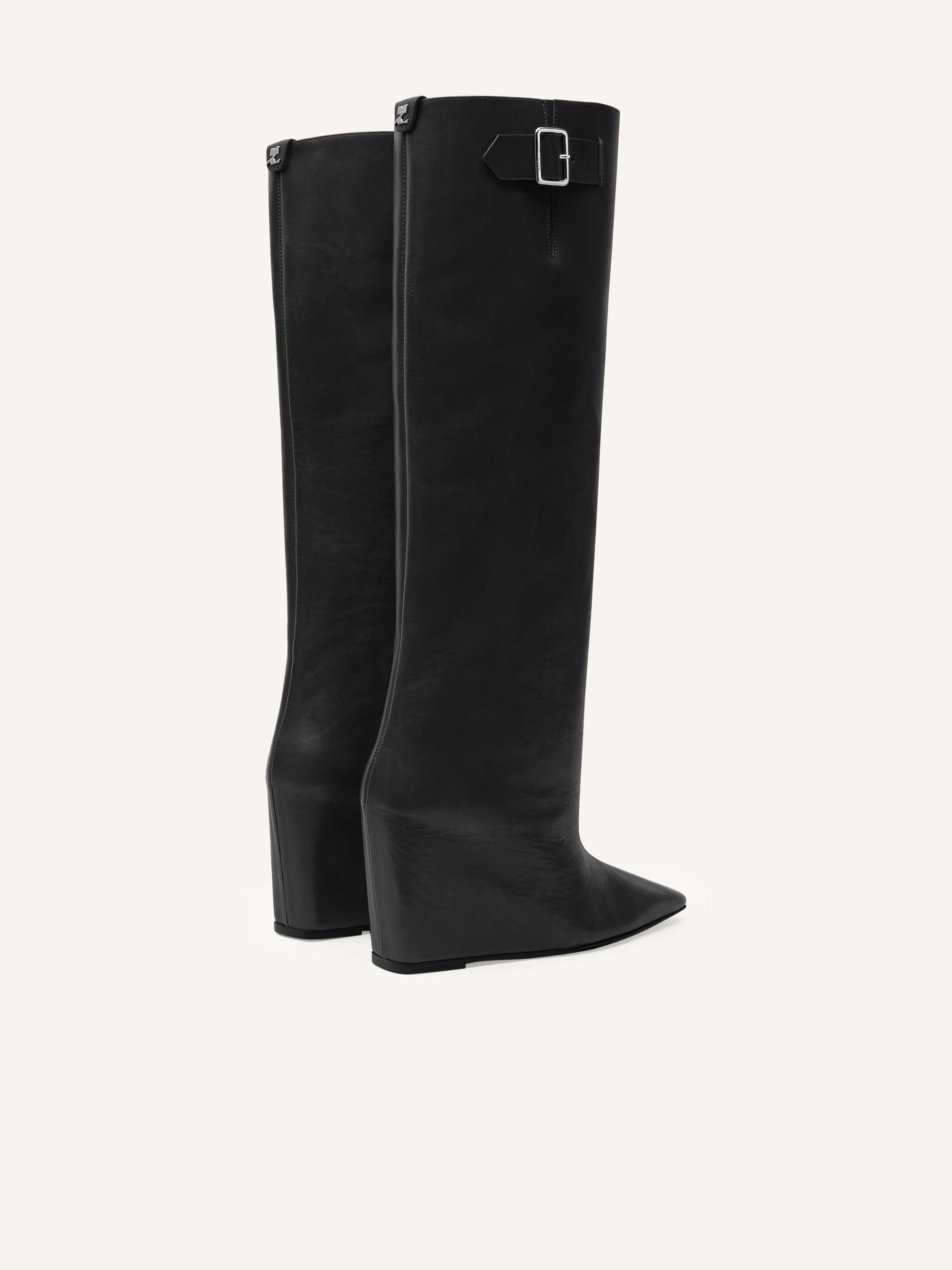 PREMIUM 44pcs NEW / BOTTES COMPENSÉES ASTRO EN CUIR - Black