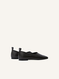 PREMIUM 30pcs NEW / MOCASSIN MINIMAL EN CUIR - Black