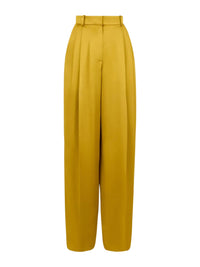 Pantalon large en satin - Or