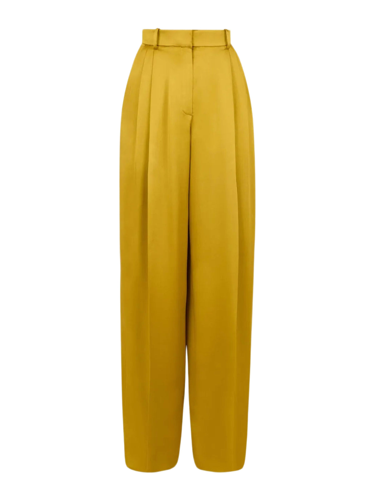 Pantalon large en satin - Or