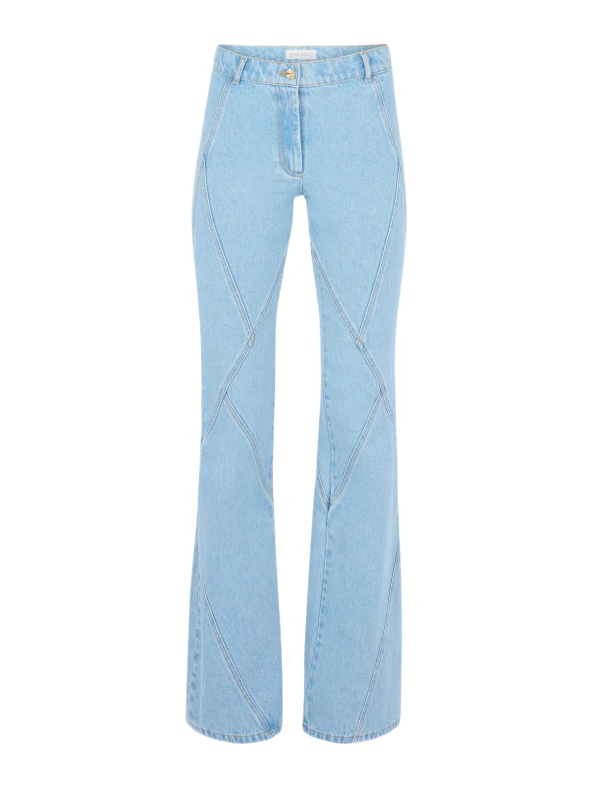 Denim flared trousers - Denim Blue
