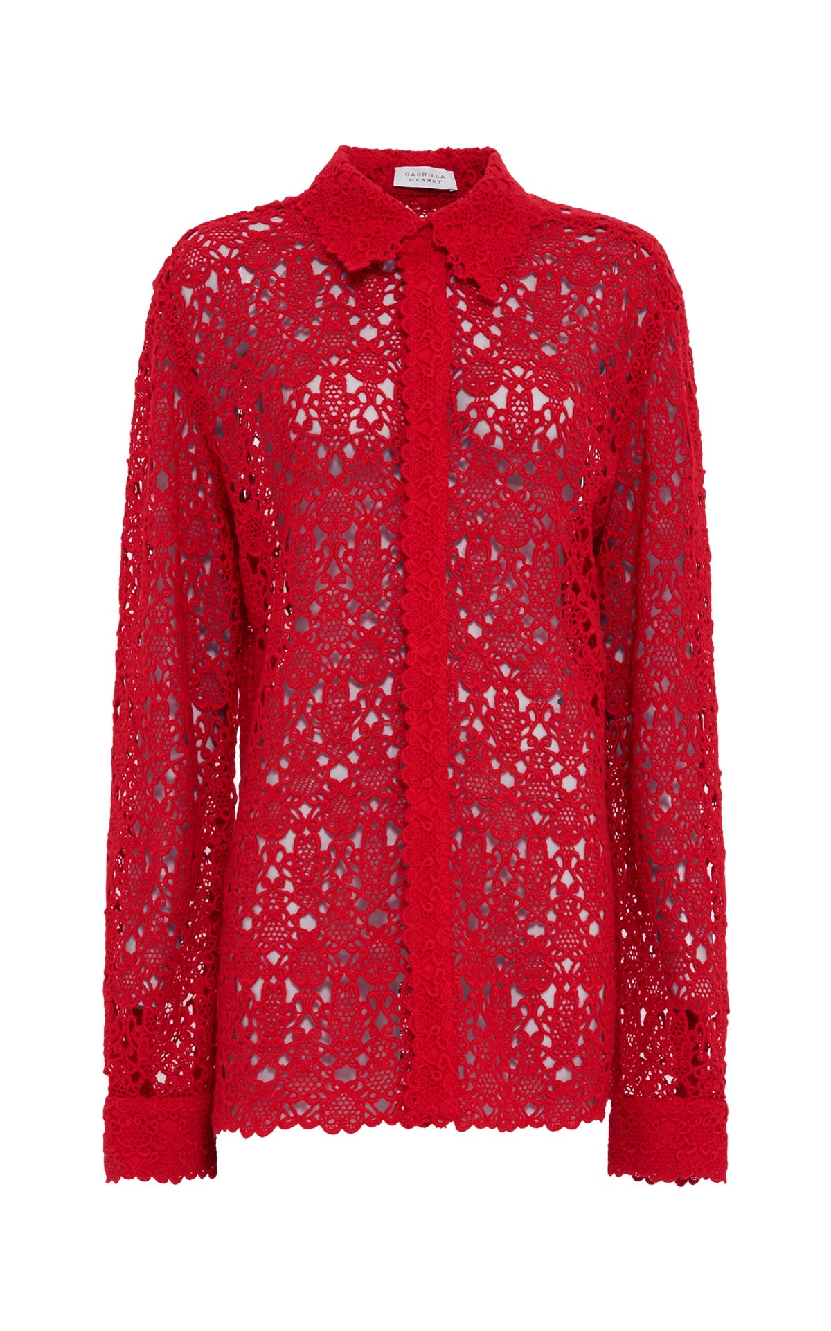 Scarlet Red / Chemise Cassia en cachemire - Scarlet Red