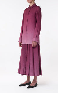 Bordeaux / Chemise Reyes en cachemire - Bordeaux