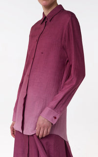 Bordeaux / Chemise Reyes en cachemire - Bordeaux