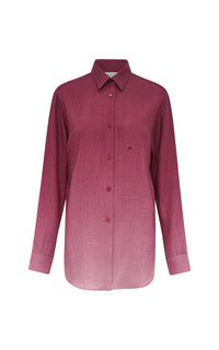 Bordeaux / Chemise Reyes en cachemire - Bordeaux