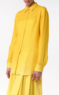 Cadmium Yellow / Chemise Reyes en cachemire - Cadmium Yellow