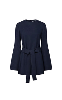 Dark Navy / Tunique Shandon en laine - Dark Navy