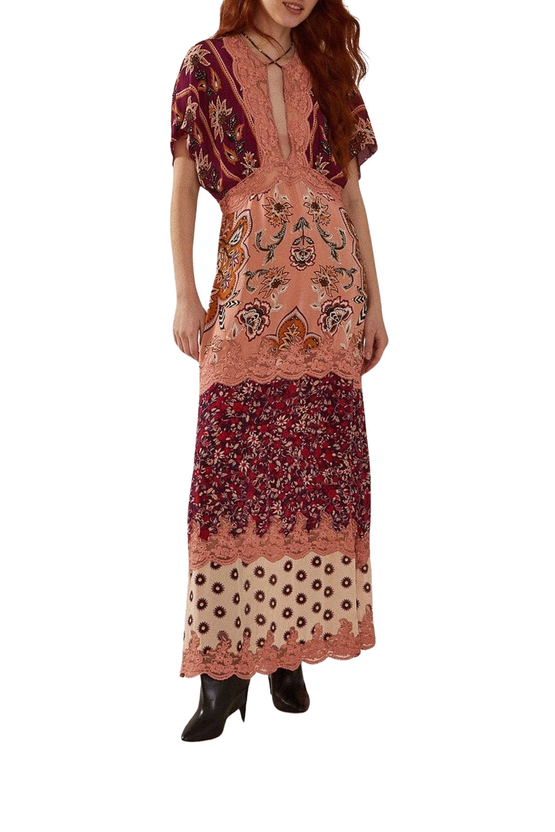 DJV_Glam Tapestry Burgundy Robes longues - Glam Tapestry Burgundy