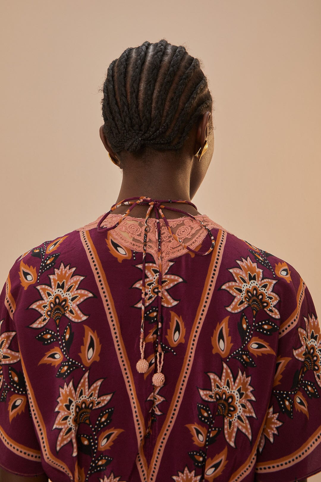 DJV_Glam Tapestry Burgundy Robes longues - Glam Tapestry Burgundy