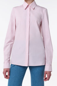 Pale Blush / Chemise Cruz à col en pointe - Pale Blush