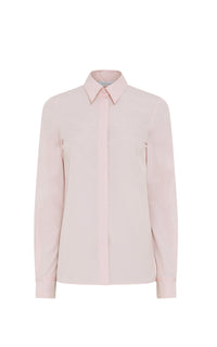 Cruz Shirt en rose poudré pâle coton Sea Island popeline