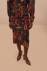 DJV_Elephants Brown Robes midi - Elephants Brown