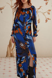 DJV_Pietra Floral Black Robes longues - Pietra Floral Black