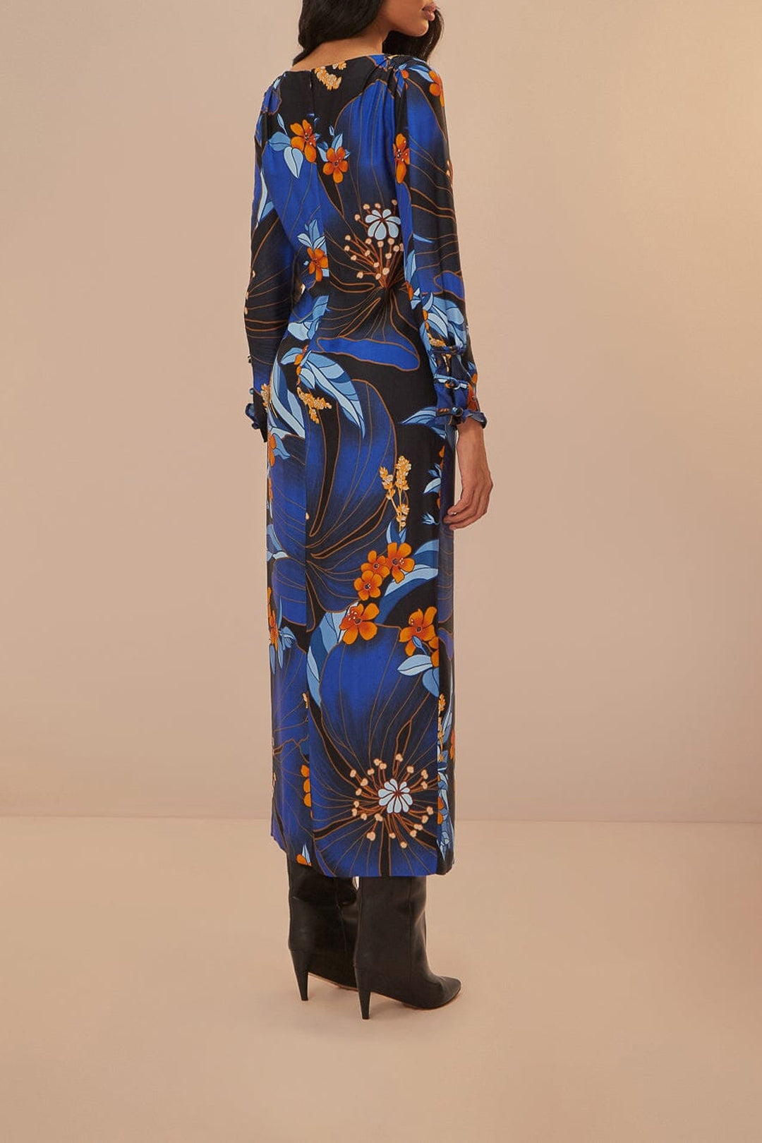 DJV_Pietra Floral Black Robes longues - Pietra Floral Black