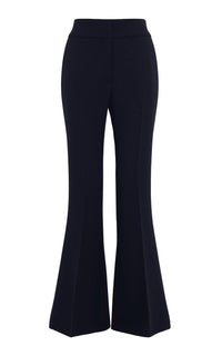 Marsh Pant en bleu marine foncé double face crêpe