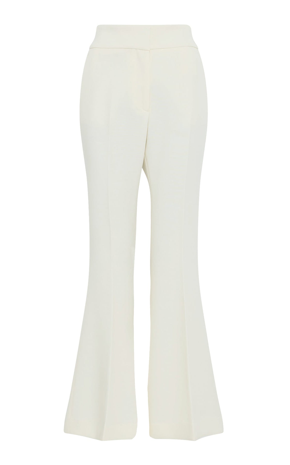 Marsh Pant en ivoire double face crêpe