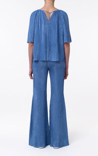 Sky / Pantalon Claude en soie - Sky