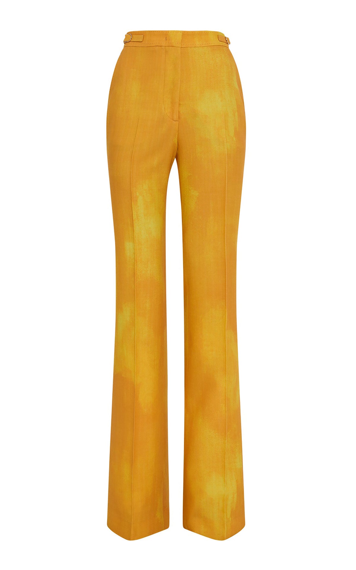 Vesta Pant en jaune de cadmium barre laine drap de costume