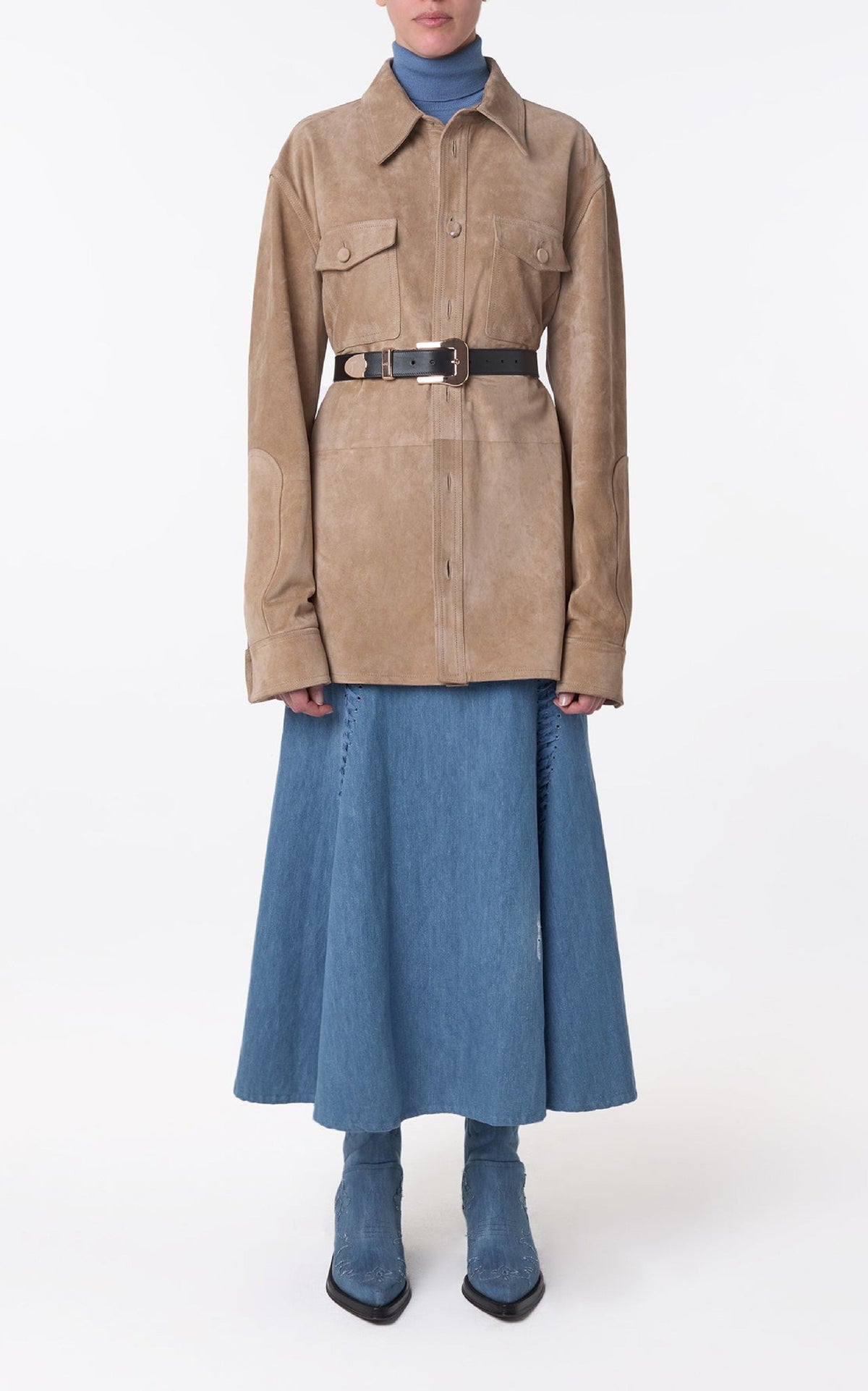 Light Blue Denim / Jupe Dion en denim - Light Blue Denim
