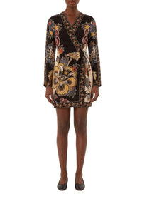 Robe courte à manches longues - Noir