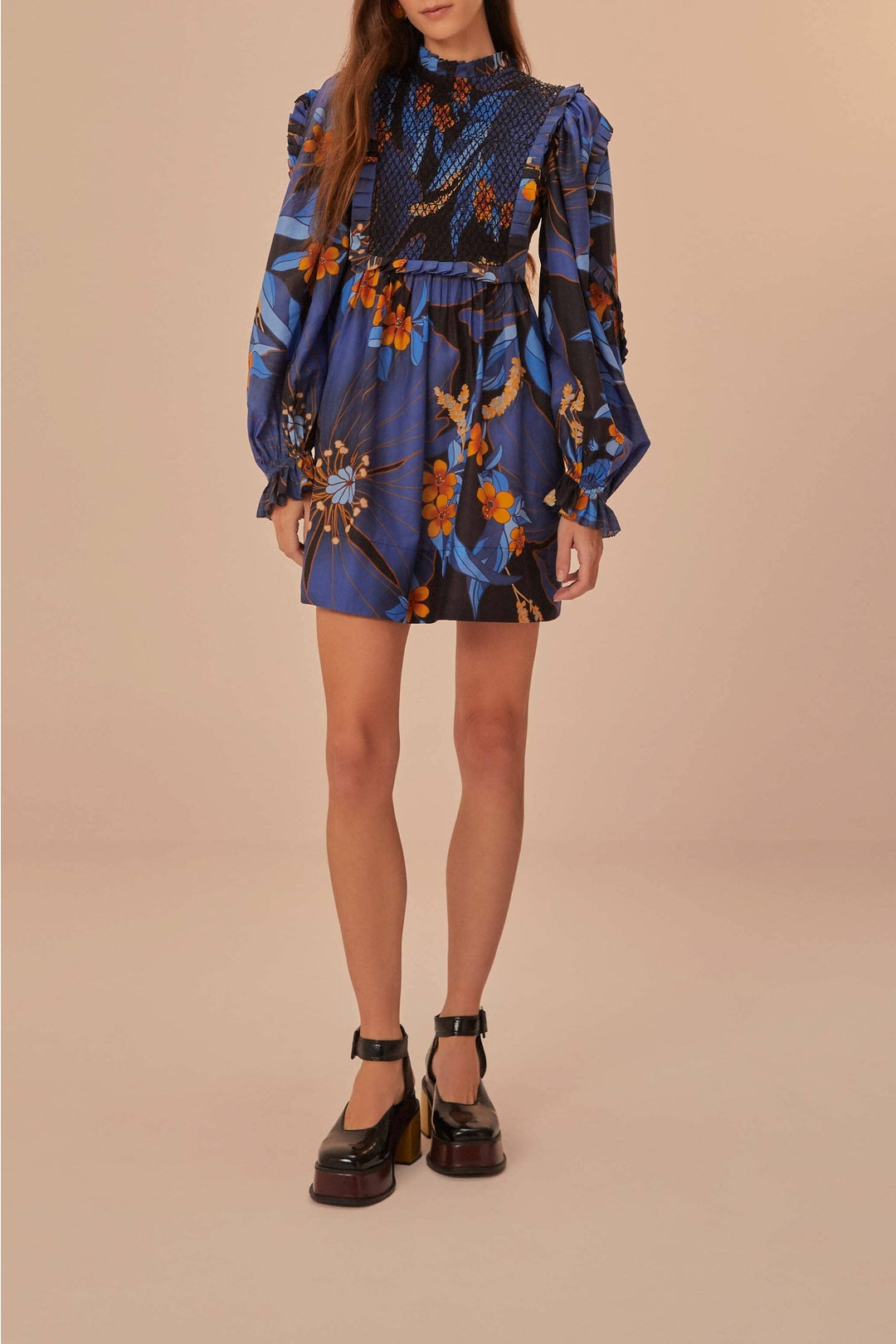 Pietra Floral Black Robe courte - Pietra Floral Black