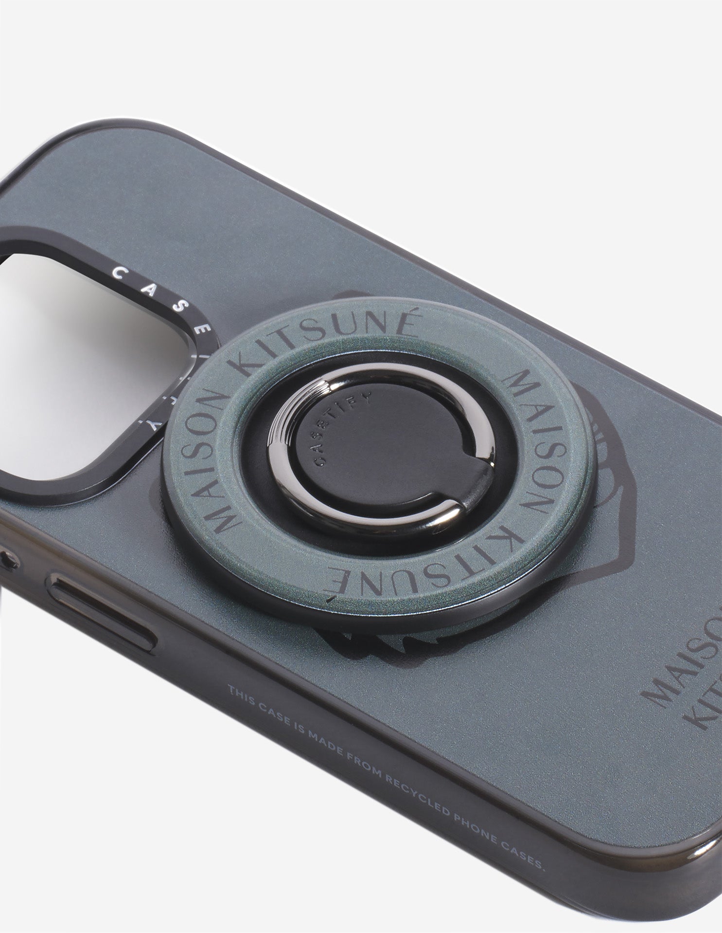 Bague de téléphone Maison Kitsuné x Casetify - Iris Black