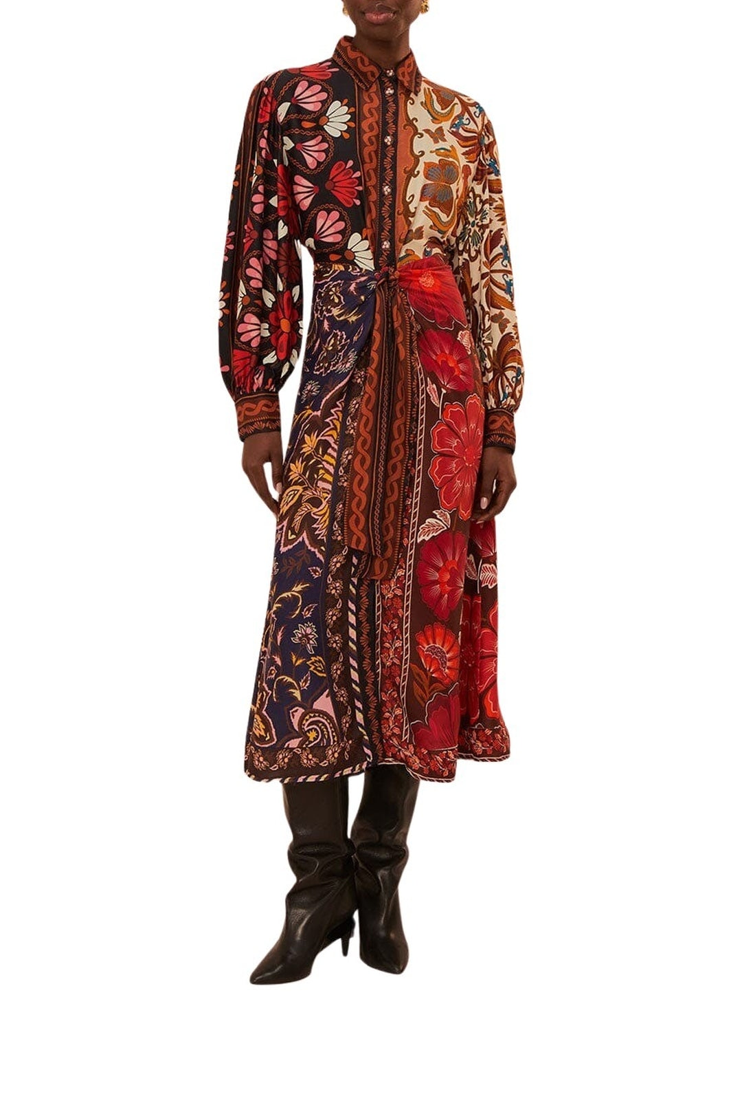 DJV_Miranda Mix Multicolor Robes midi - Miranda Mix Multicolor