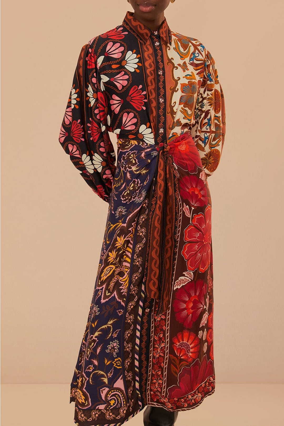 DJV_Miranda Mix Multicolor Robes midi - Miranda Mix Multicolor