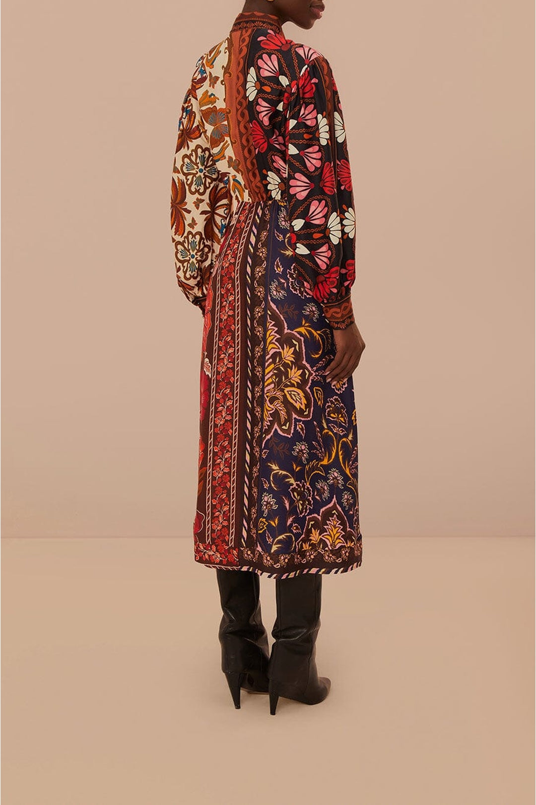 DJV_Miranda Mix Multicolor Robes midi - Miranda Mix Multicolor